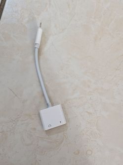 2-in-1 Lightning to 3.5mm Headphone Jack and Charger Adapter