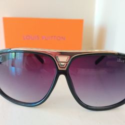 Louis Vuitton Gold Black Luxurious Sunglasses 