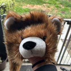 Bear Beanie With Hand Warmers