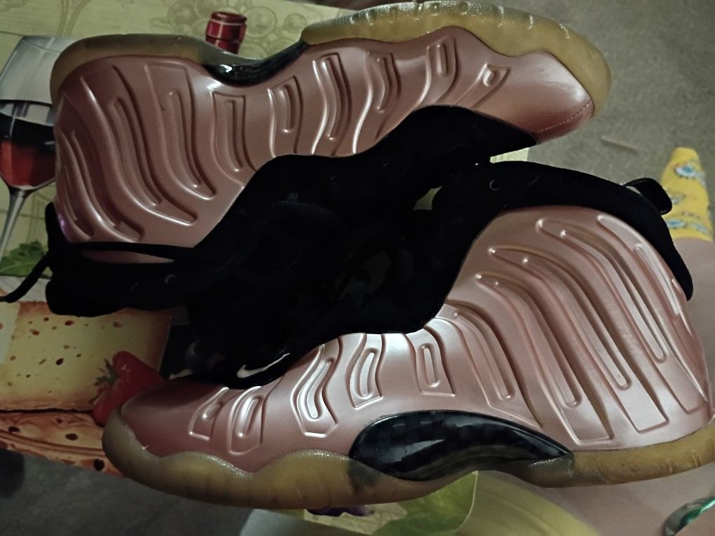 NIKE RUST PINK FOAMPOSITE SHOES