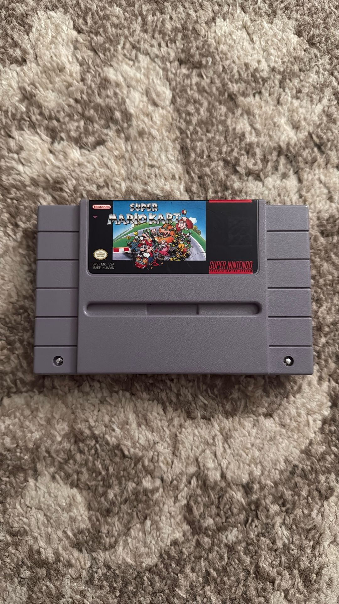 Super Mario Kart For Super Nintendo