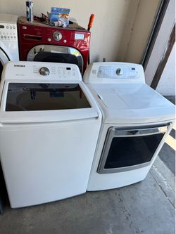 Used Samsung Washer and Kenmore Gas Dryer Top Load