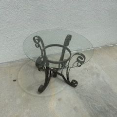 Nice Wrought Iron Glass Table