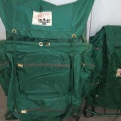 Vintage Aluminum Framed Back Packs