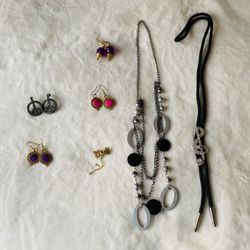 7 Sets Ear Ring/Necklace For $13