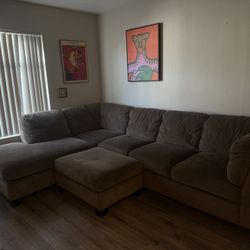 Tan Sectional 