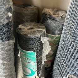 3-rolls Of 1”x24” Wide X 150 Feet Long Chicken Wire
