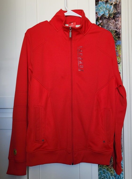 Puma FERRARI Red Medium Men Jacket nice M 