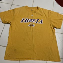 Adidas Lakers Kobe Bryant Shaquille O’Neal Tee Shirt Size XL