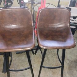 Leather Bar Stools 