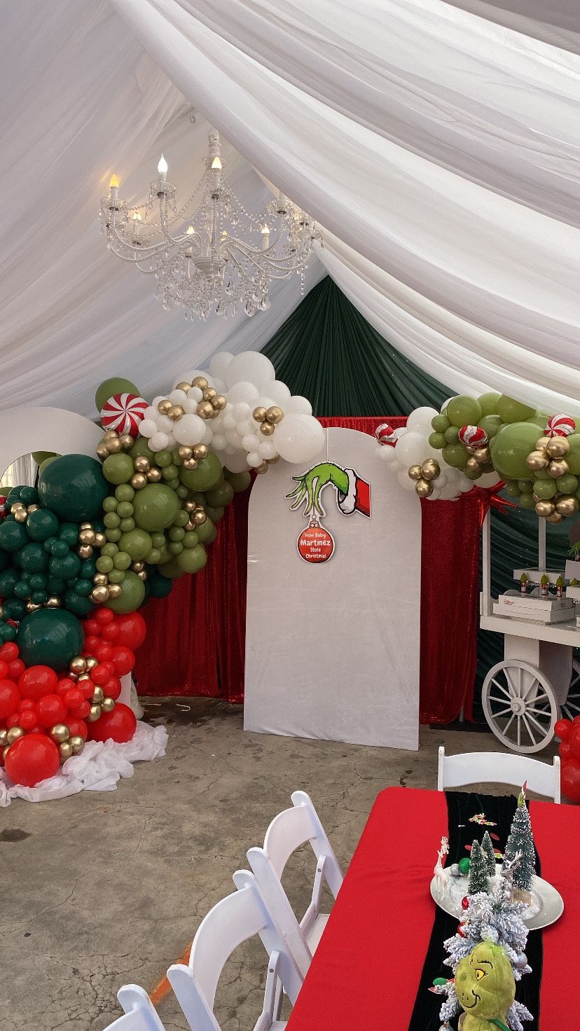 Back drops Balloon Garland  Candy cart