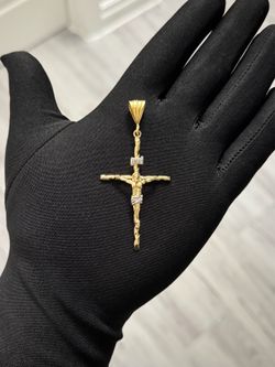 14K Gold filled Jesus cross pendant
