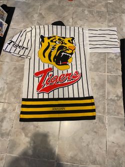 Hanshin Tigers Happi Coat Rare Vintage Haori AOP Jacket/Kimono SZ F