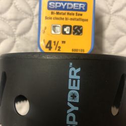 Spyder Bi Metal Hole Saw 4 1/2”