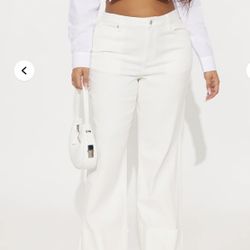 Plus Size Wide Leg Jeans 