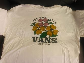 Vans Off The Wall Womens Floral Long Sleeve Tshirt Size XL