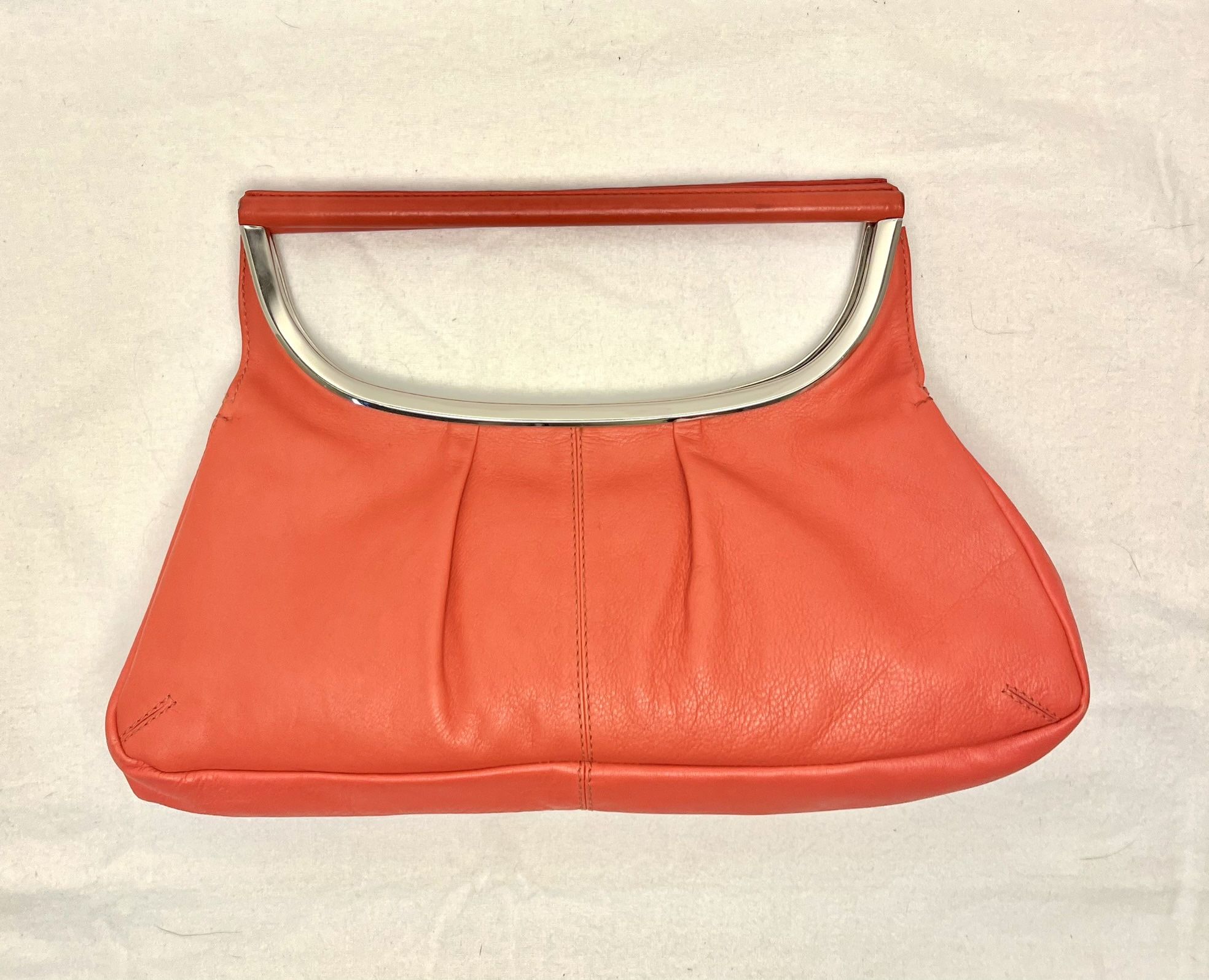 A|X Armani Exchange Orange Handbag Summer Clutch Leather Purse