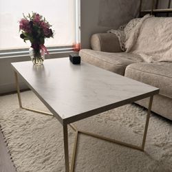 Coffee Table - Marble Pattern Top 