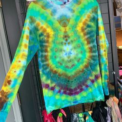 Hand Tyed And Dyed Long Sleeve Shirt 