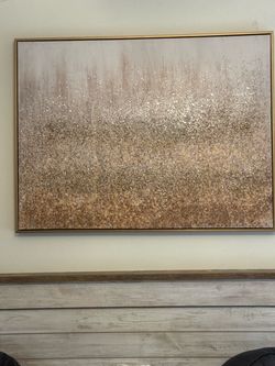 Gold Glitter Canvas