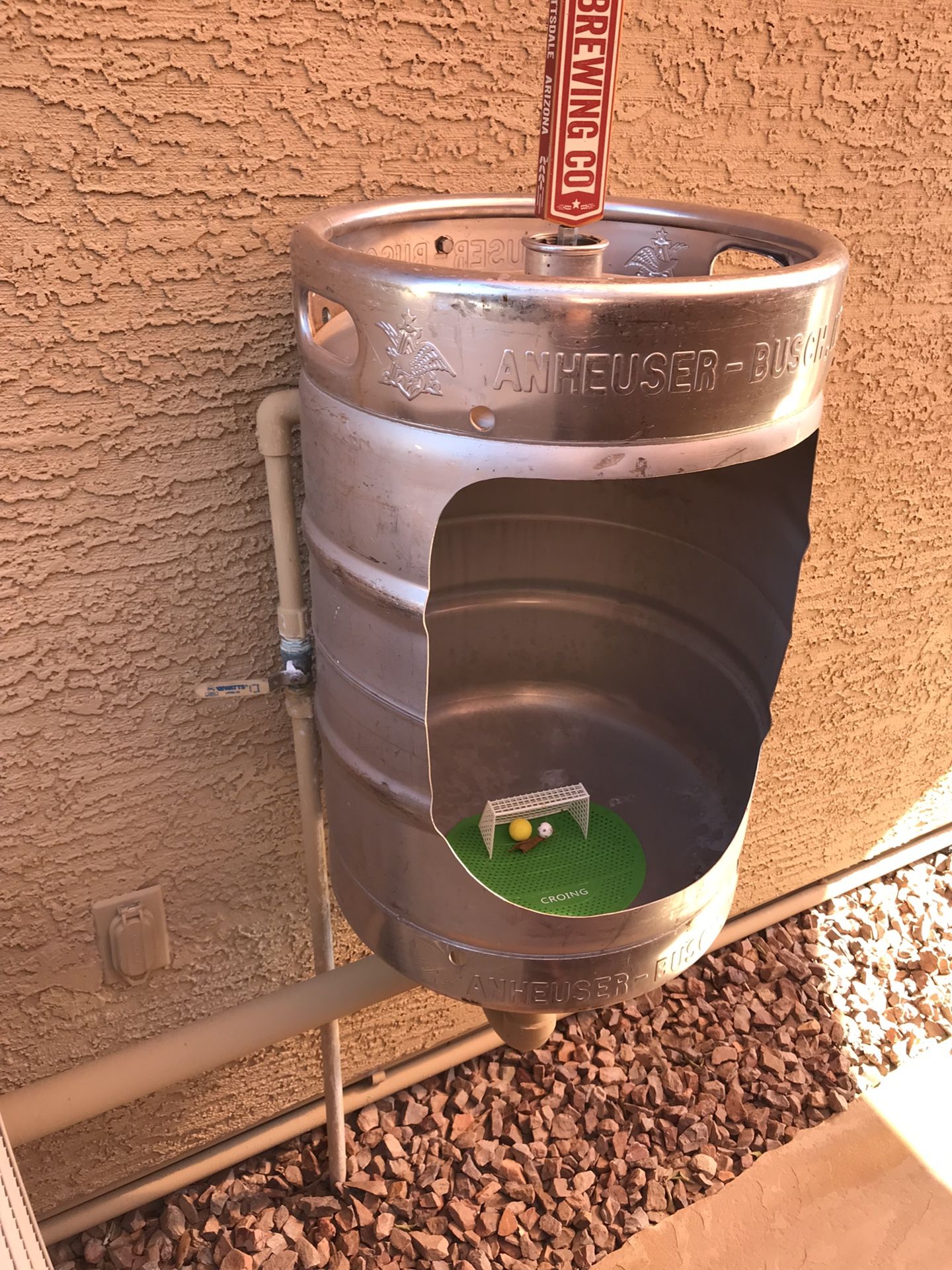 Beer keg Urinal