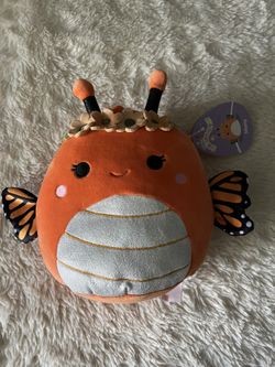 Squishmallows Mony Butterfly 8 inch with Flower Crown