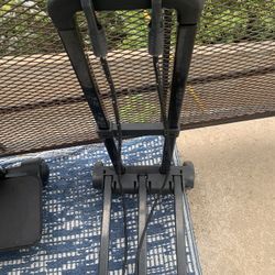 Rolling Cart With Stretching Straps . Use For Travel / Moving Bins Etc. 