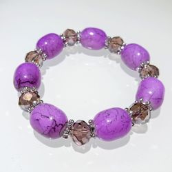 Purple Beaded Bracelet 