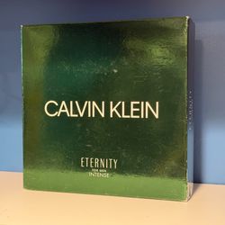 Calvin Klein Eternity For Men Intense Green Gift Set Box 3.4oz ***Bottle and Box Only!*** New In Box