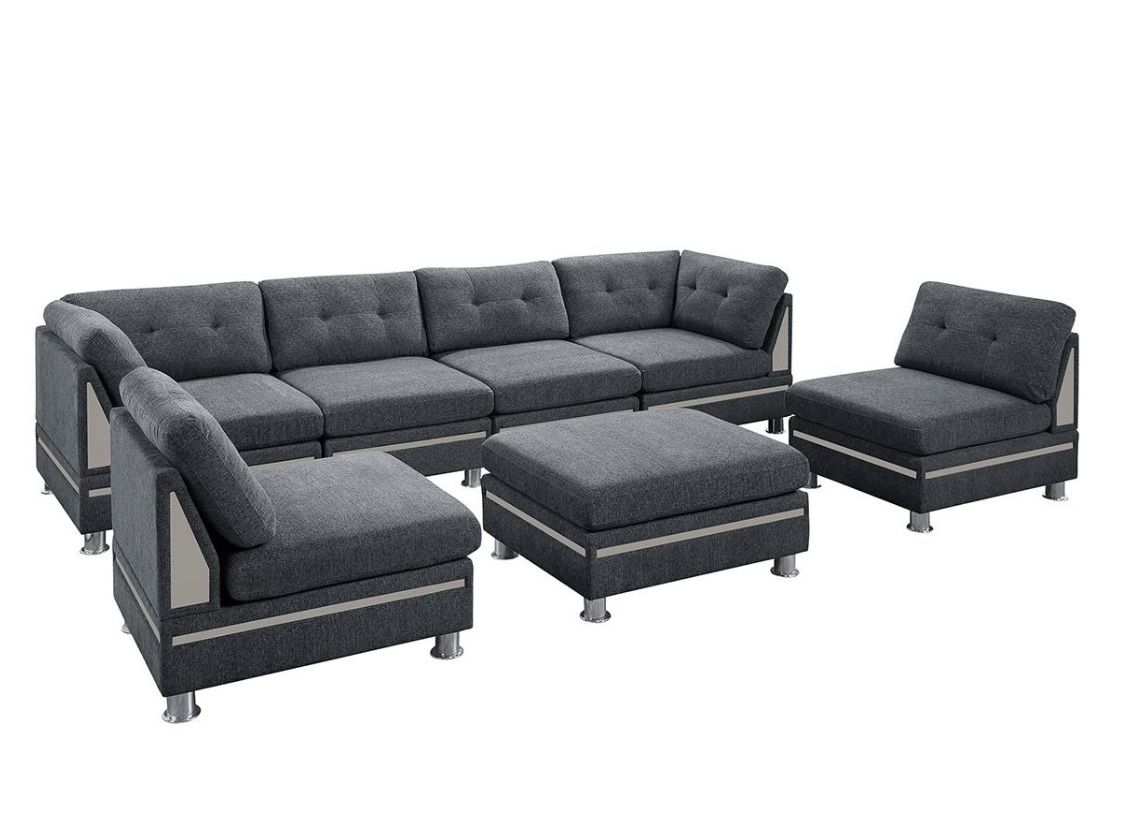 New Gray Modular Sectional Couch ! Free Delivery 🚚 ! 