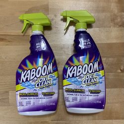 Kaboom with OxiClean bathroom cleaner 