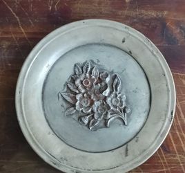 Vintage Christmas Rose Plate