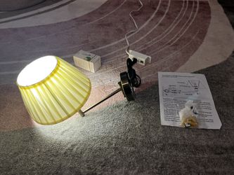 Brand New One Wall Lamp , Swing Arm, Plug 🔌 In Wall , Whit 💡 