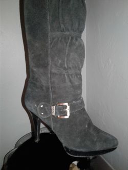 Michael kors black size 10 suede boots