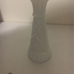 Milk glass Candle Stick
