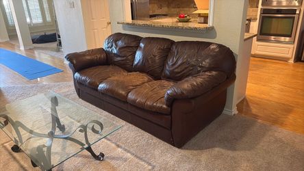 Leather couches