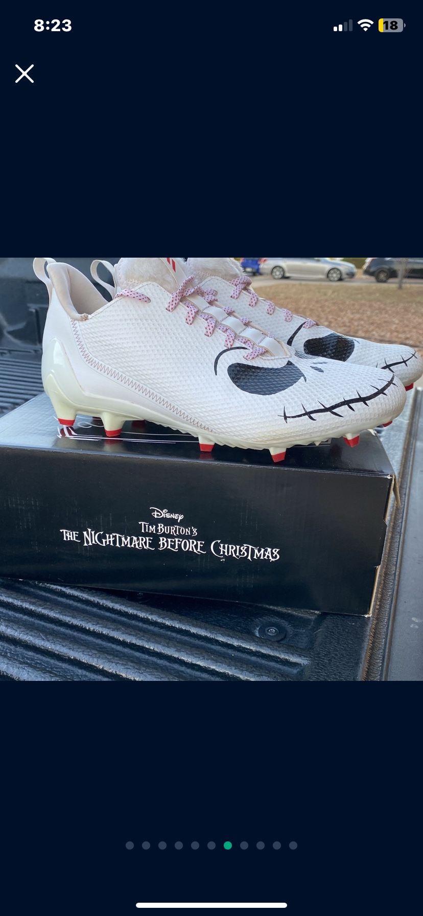 Nightmare Before Christmas Football Cleats