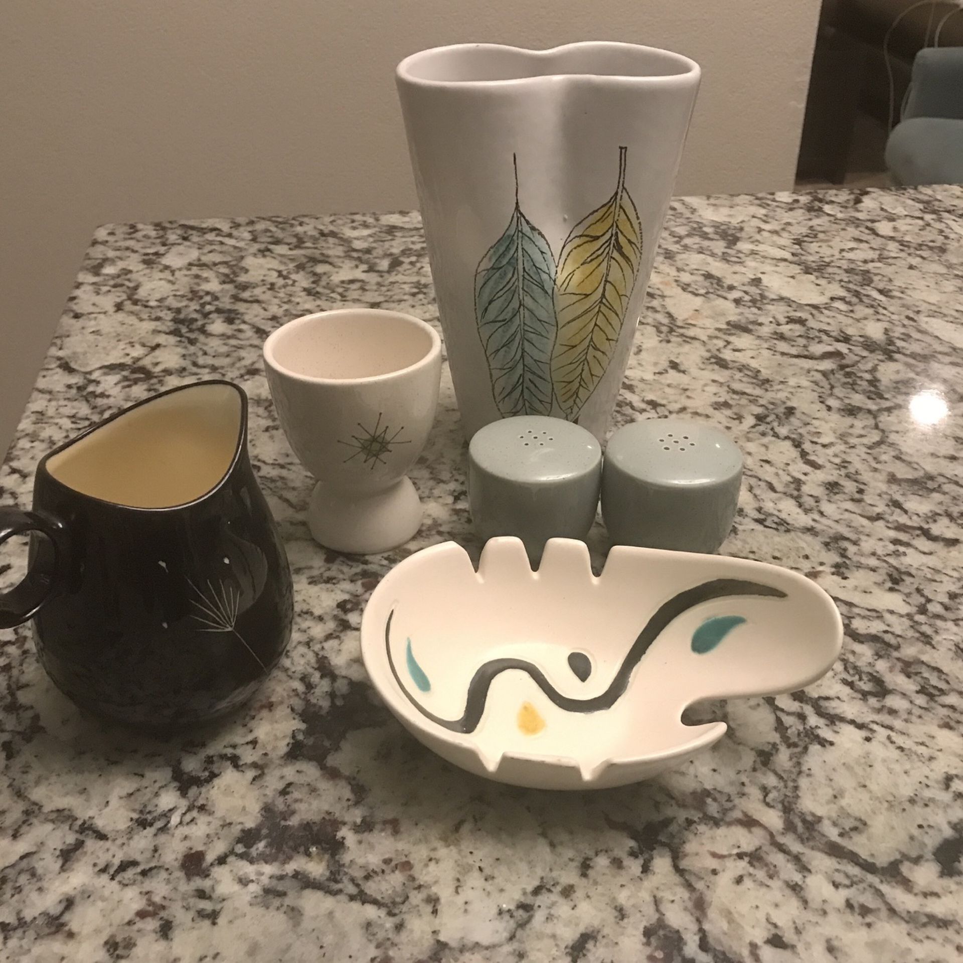 mid century modern assortment 7 items