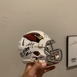 Signed Arizona Cardinals Helmet