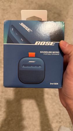 New Bose SoundLink Micro Portable Bluetooth Speaker (2nd Gen), Wireless Outdoor Speaker, Waterproof and Dustproof, Twilight Blue Limited Edition