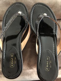 Coach Sandal wedge flip flops