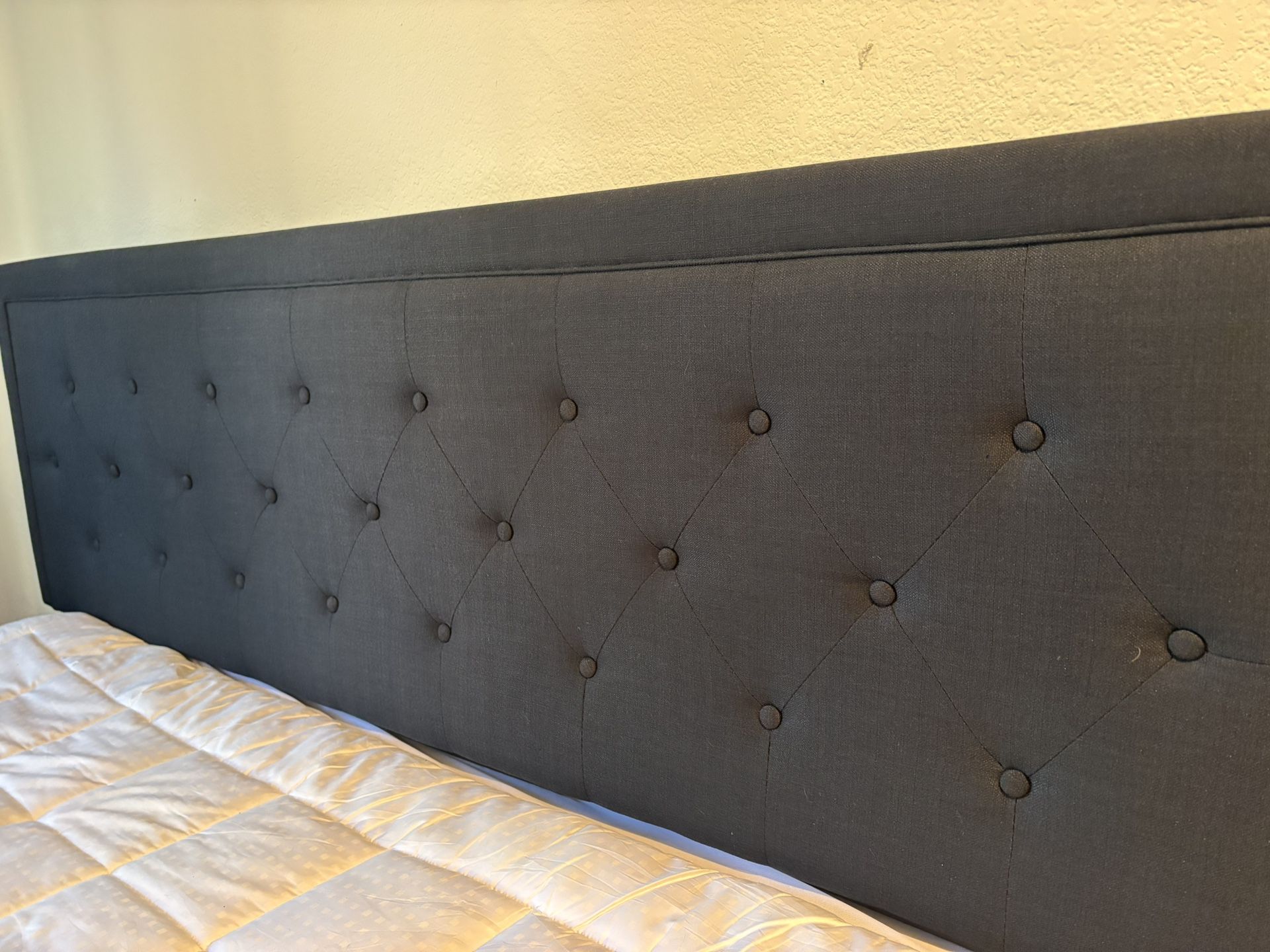 Brand New! Upholstered Platform Bed Frame/ Headboard