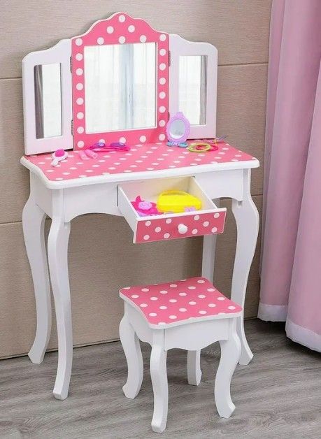 Kids Zimtown Polka Dot Vanity