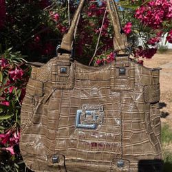 Guess vintage Faux Reptile-skin Shoulderbag <3 