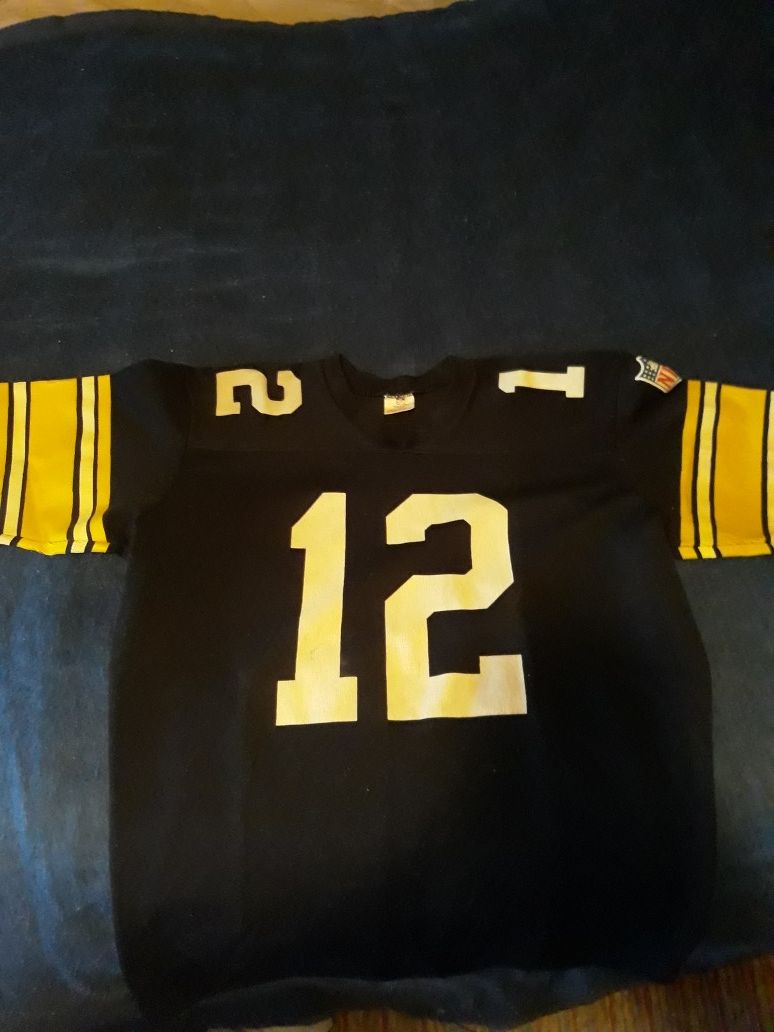 Vintage Terry Bradshaw Pittsburgh Steelers Rawlings Official NFL Jersey