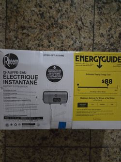 Rheem tankless Electric water heater