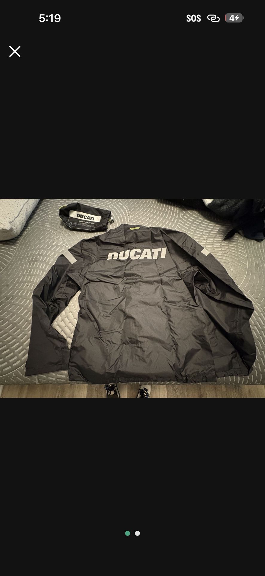 Ducati Rain Jacket 2x,3x And Small Sizes Available Brand New
