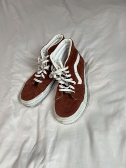 Red with White highlight Converse 