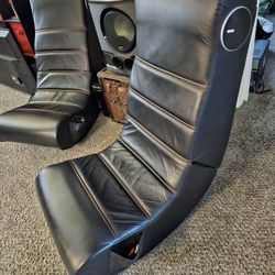 X ROCKER FOLDABLE GAMING CHAIR WITH SPEAKERS FOR ADULTS AND KIDS