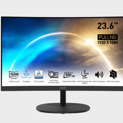 23.6" MSI PRO MP2412C  Curved LCD Monitor